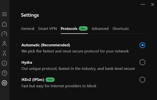 Hotspot Shield 프로토콜