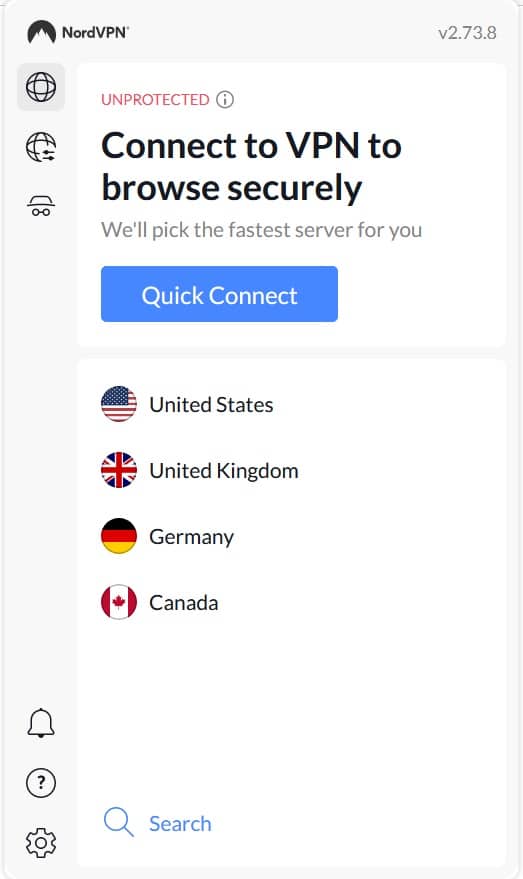 Nordvpn Chome拡張機能