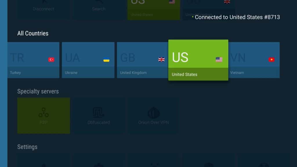 how to install vpn on firestick. US Server