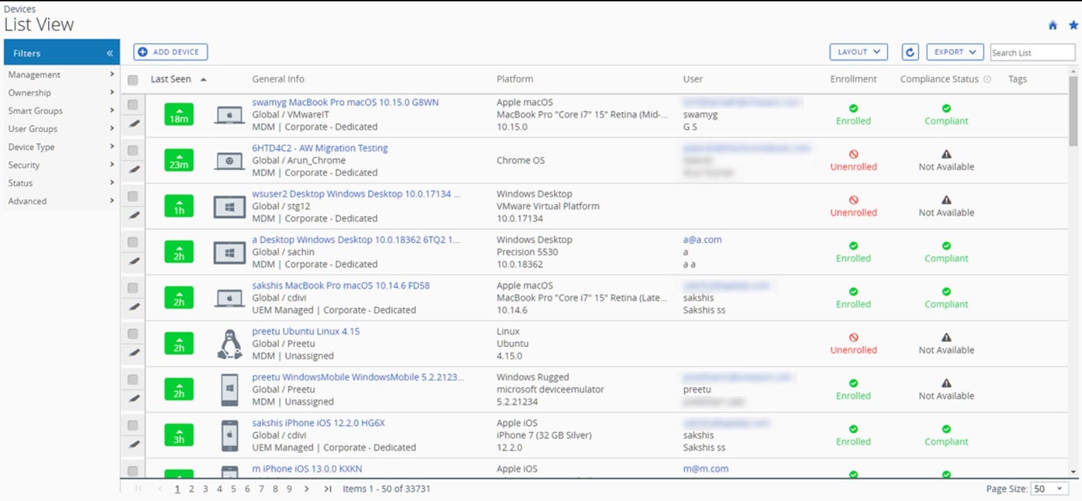 VMWare Workspace One MDM