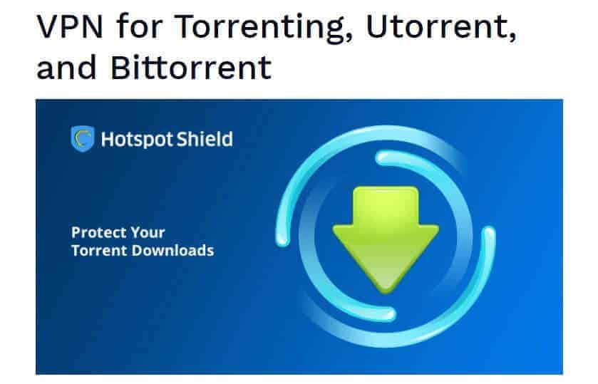 Hotspot Shield 토렌팅 페이지