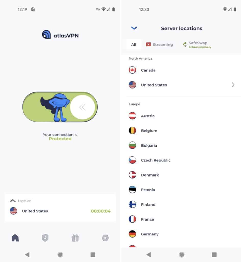 Atlas VPN Android