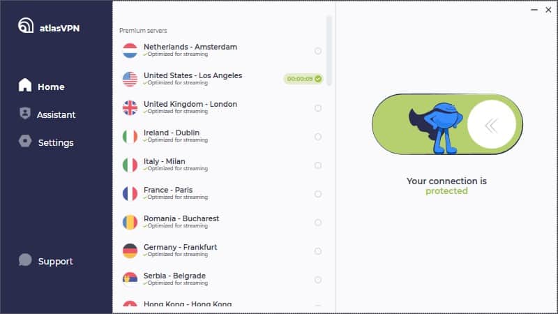 Windows-App von Atlas VPN
