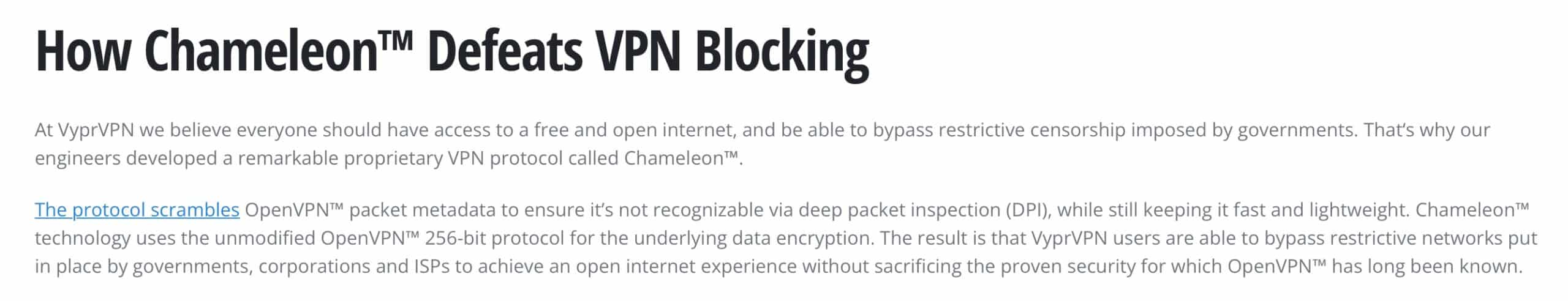 VyprVPN - Chameleon 암호화