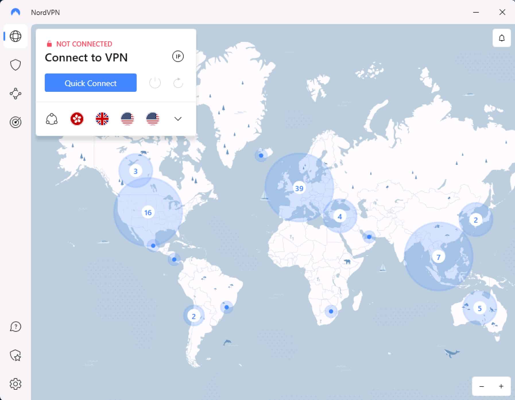 carte appli NordVPN