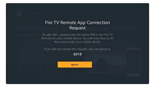 Fire TV Remote App Connection