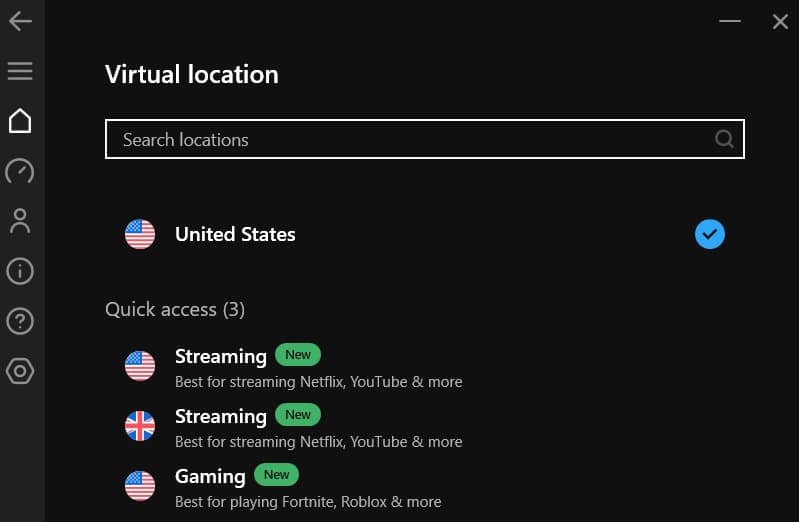 Hotspot Shield optimized servers.