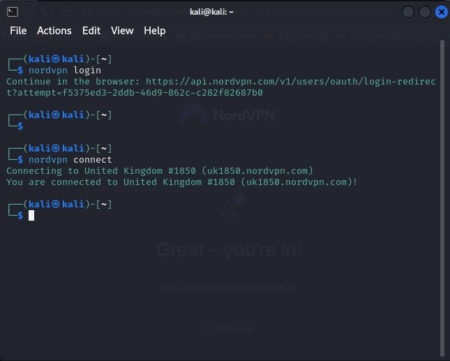 Conectarse a un servidor NordVPN