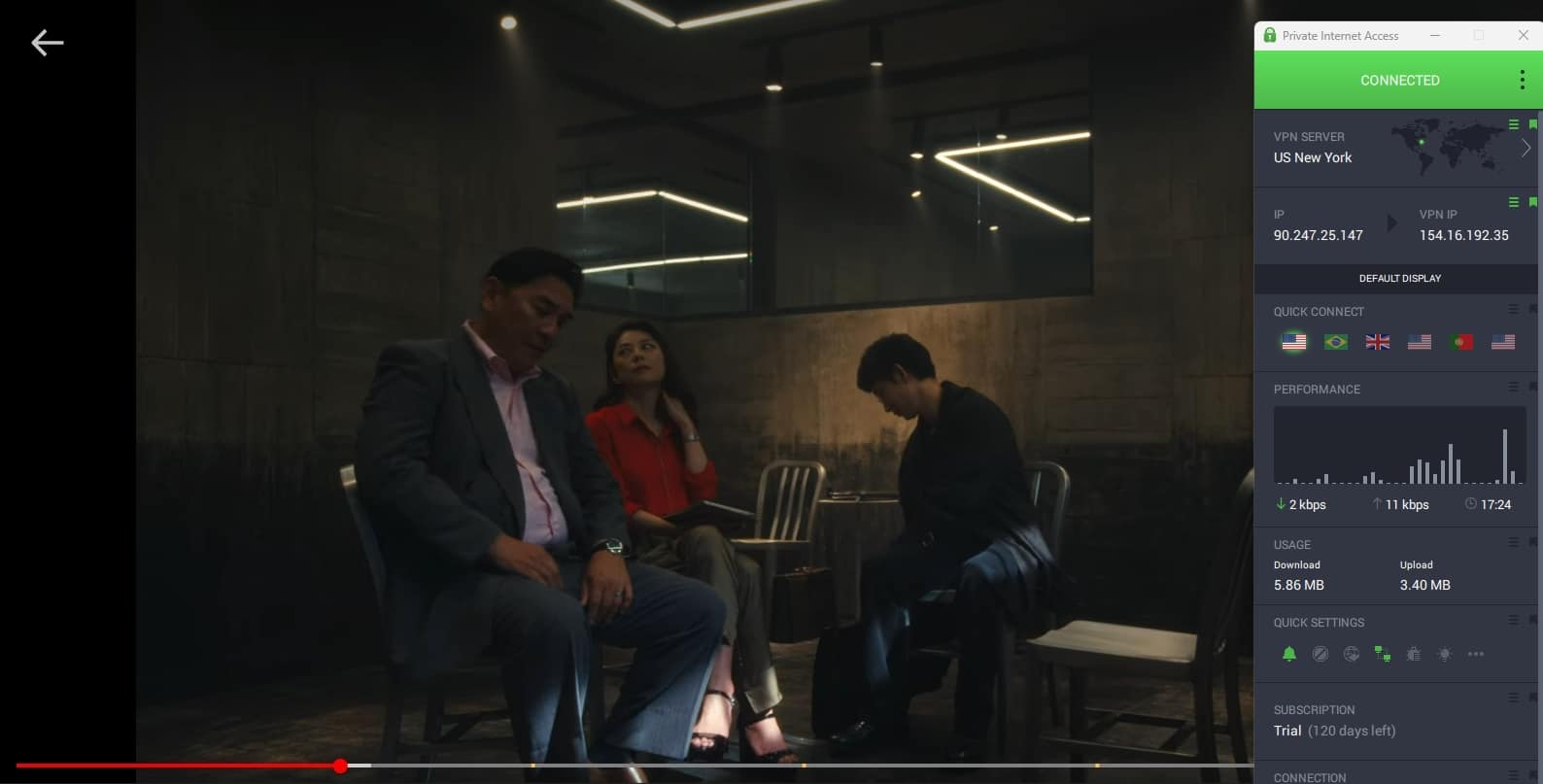 PIA로 Netflix 스트리밍