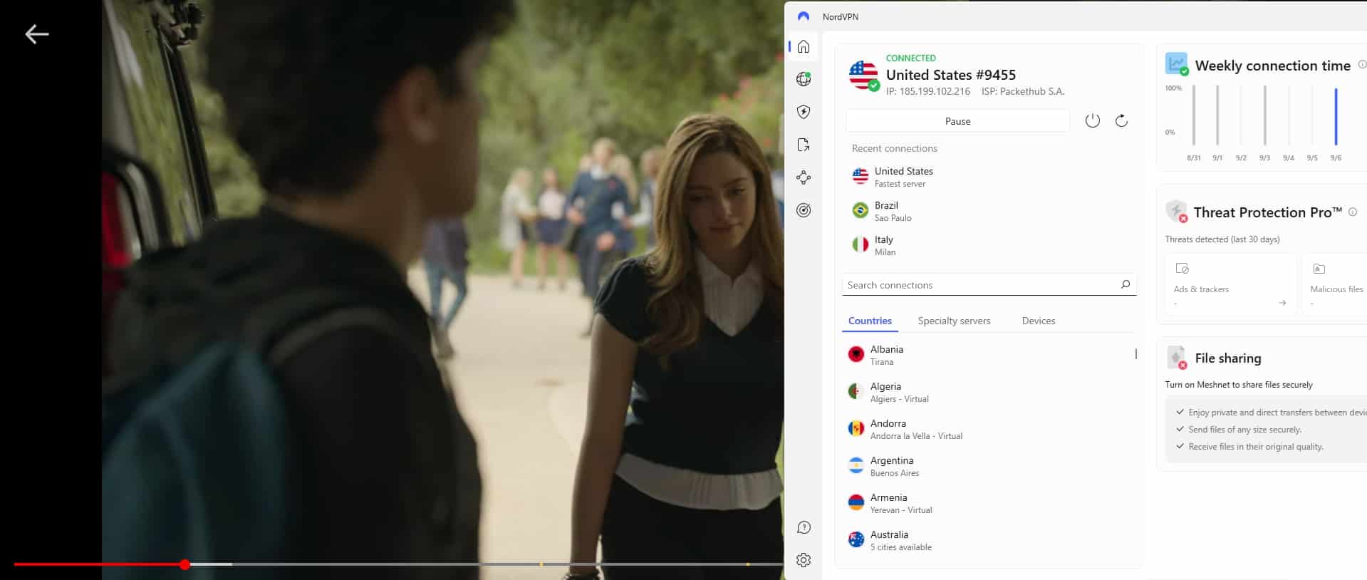 NordVPN을 사용하면 미국 Netflix를 스트리밍할 수 있습니다.