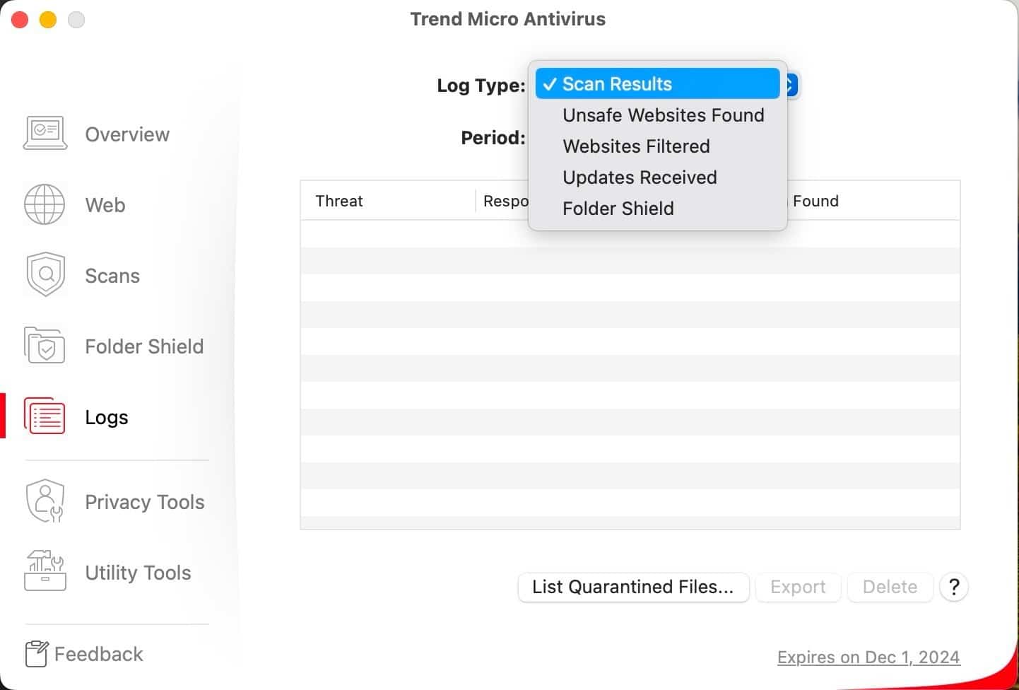 Trend Micro - Logs