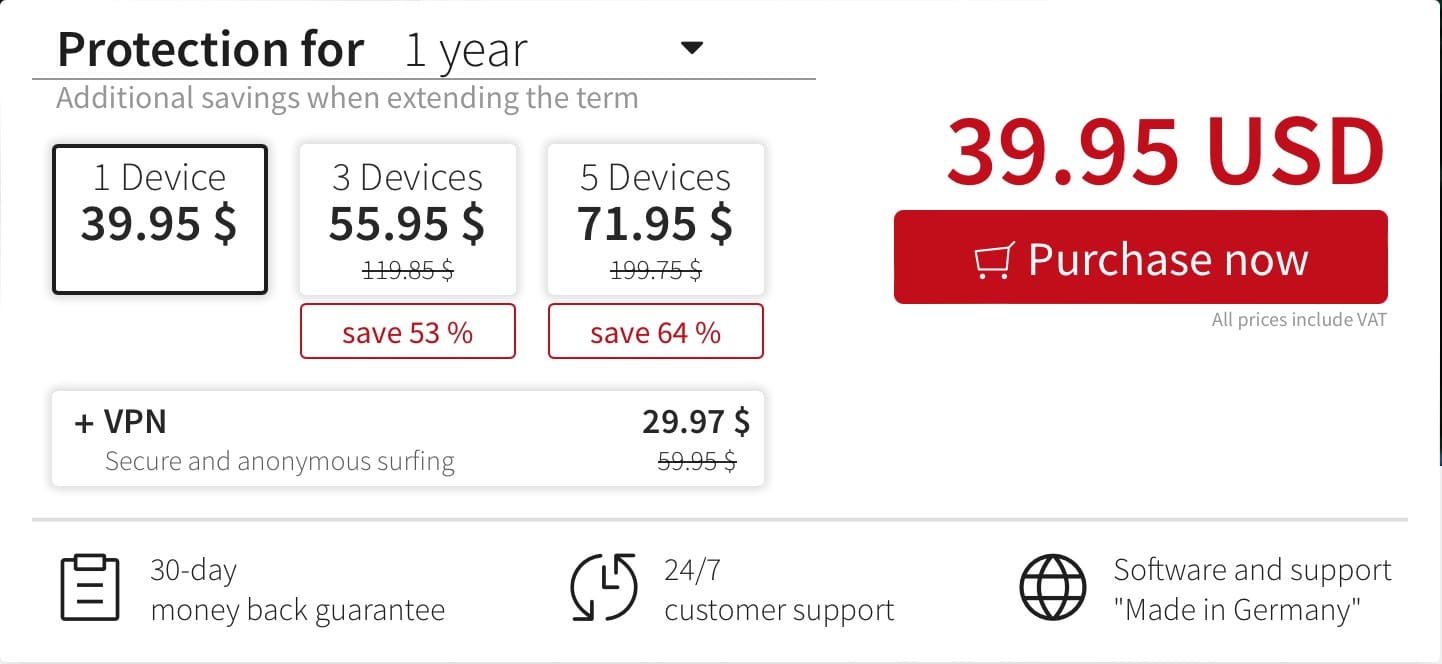 GData - Pricing