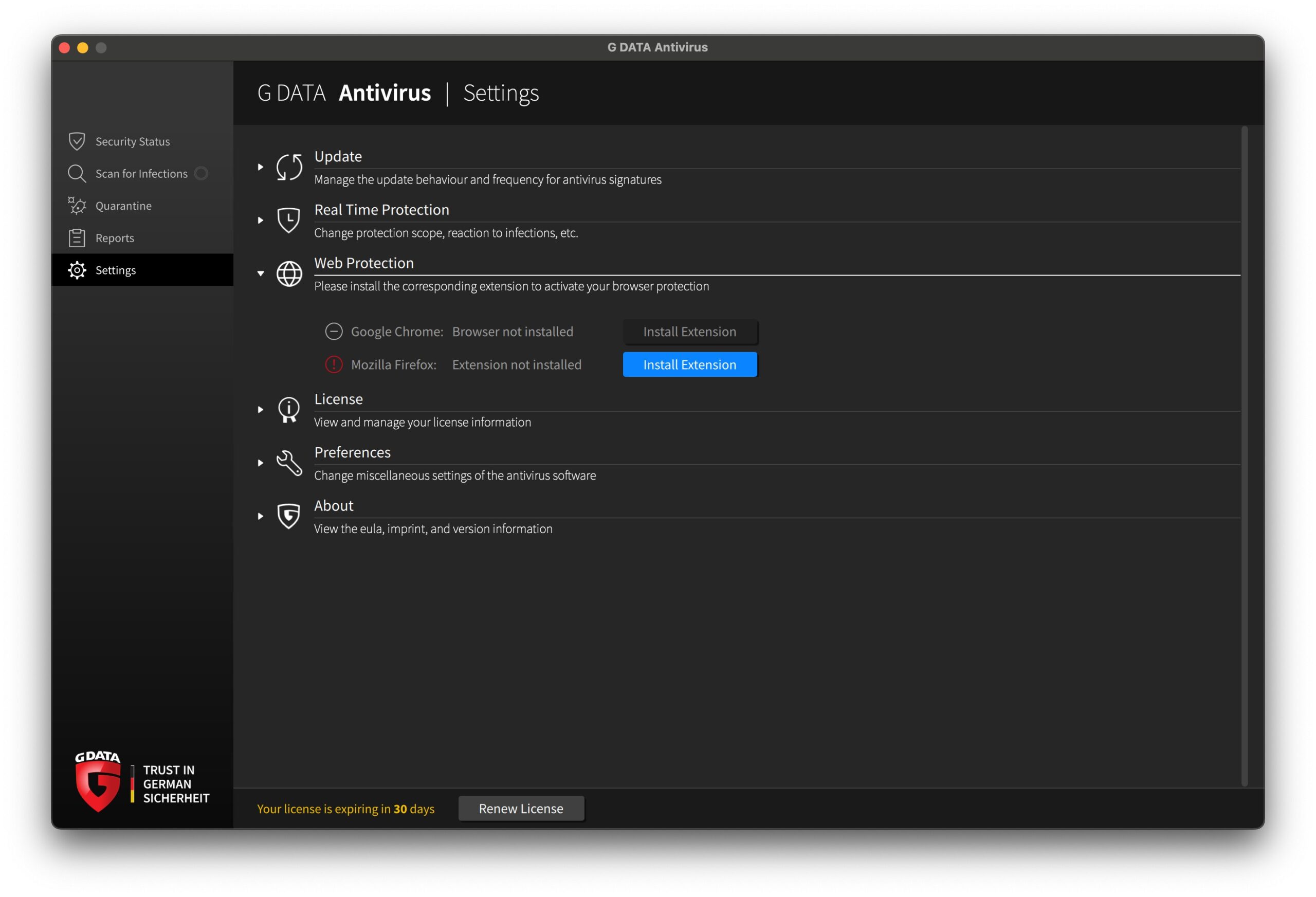 GData - Web Protection - Install