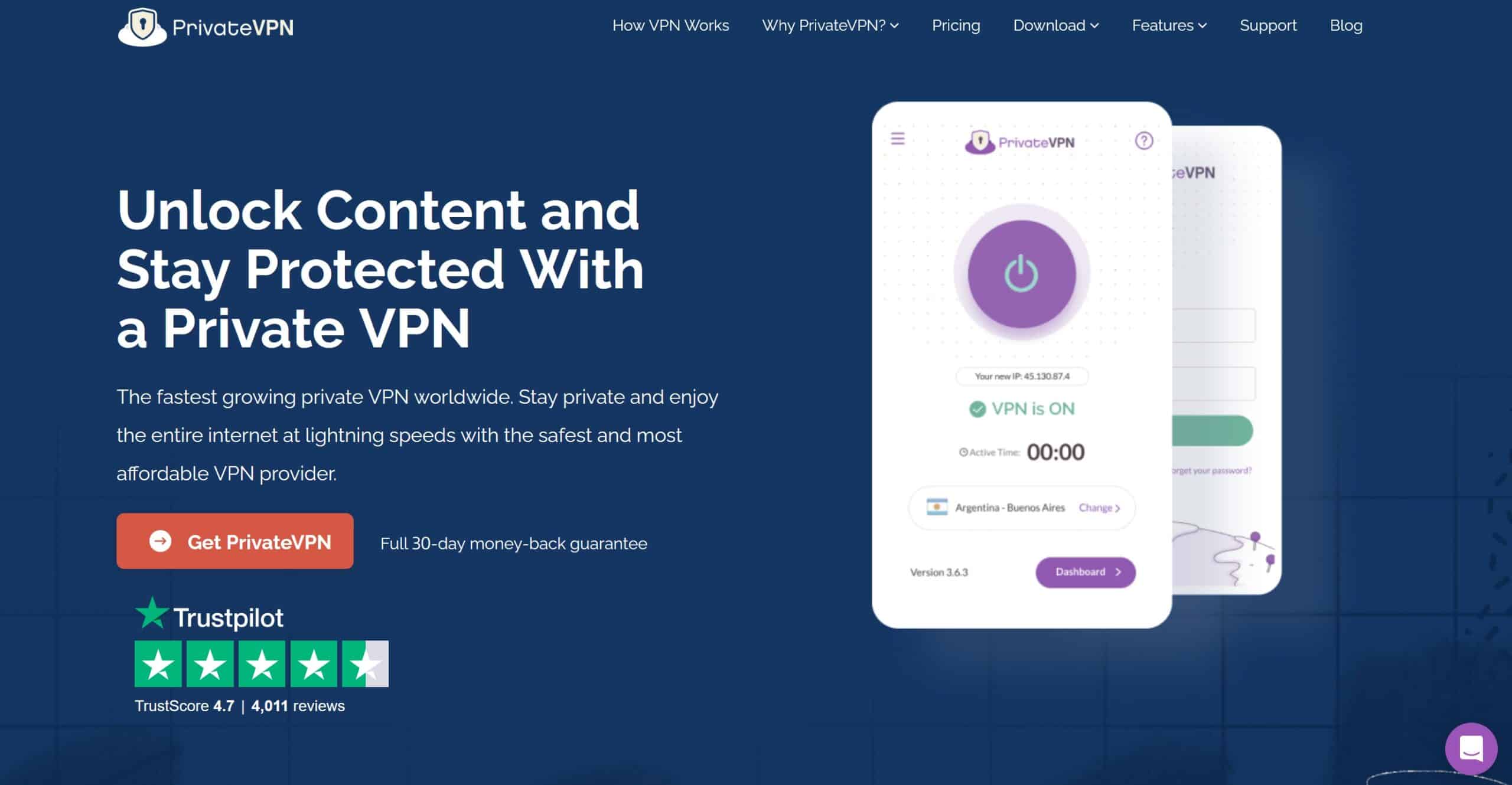 privatevpn home page