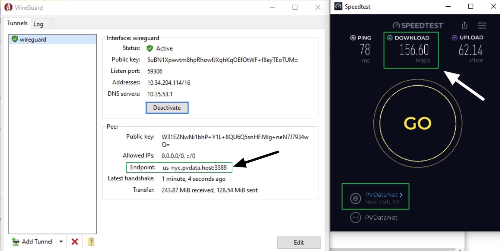 Wireguard endpoint