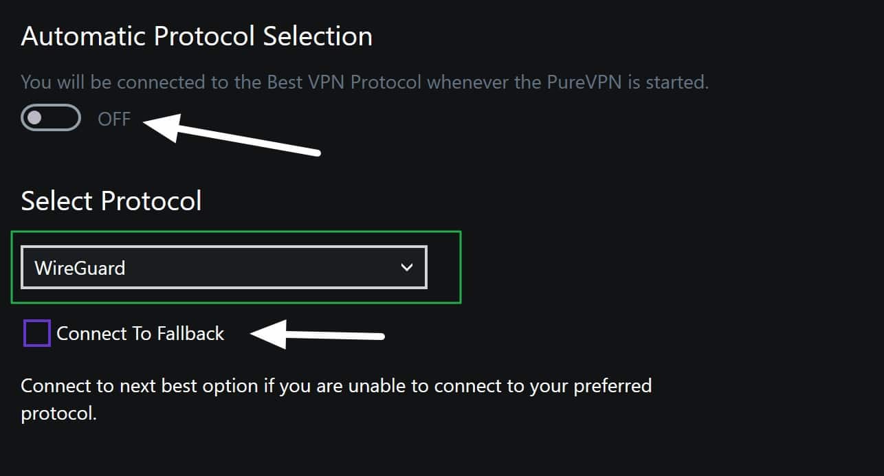 purevpn protocols