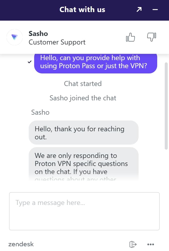 proton live chat support